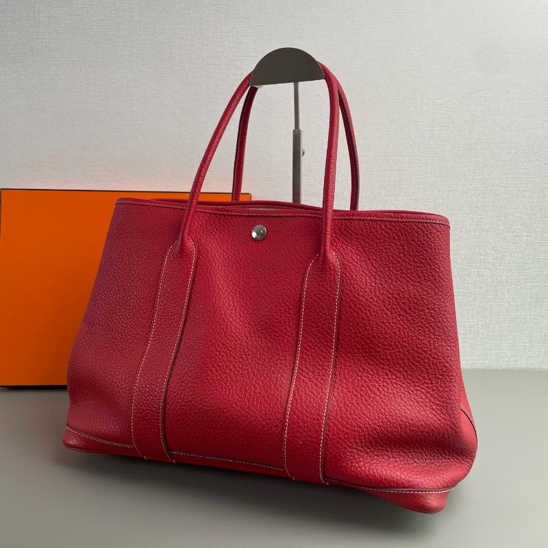 HERMES愛馬仕 Garden Party36 手提包 框刻-2