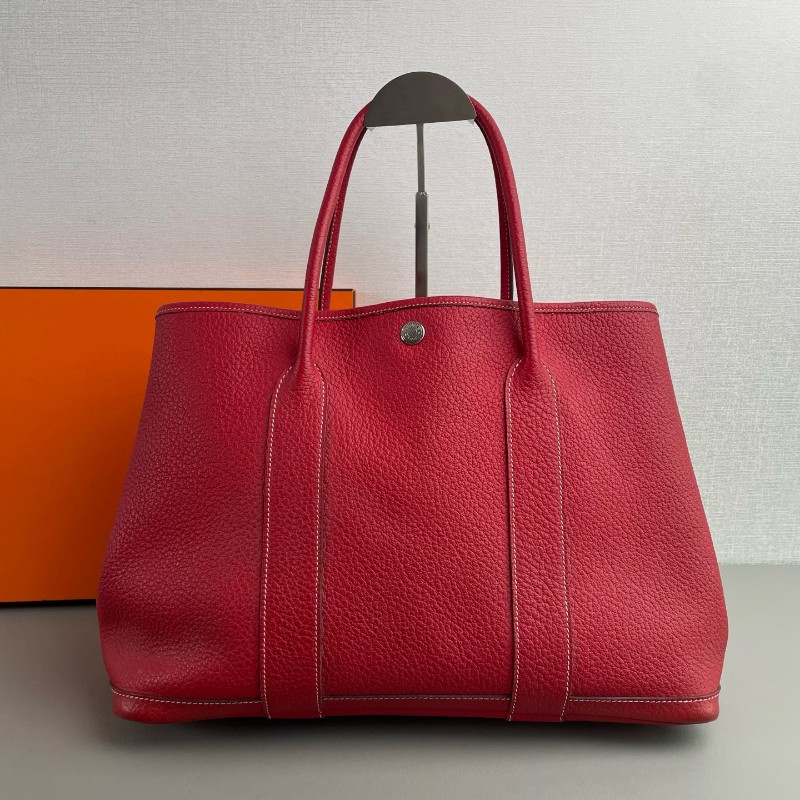 HERMES愛馬仕 Garden Party36 手提包 框刻-3