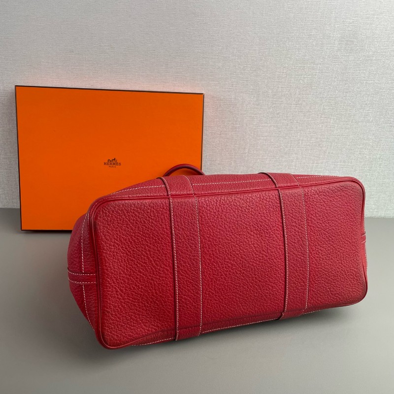 HERMES愛馬仕 Garden Party36 手提包 框刻-4