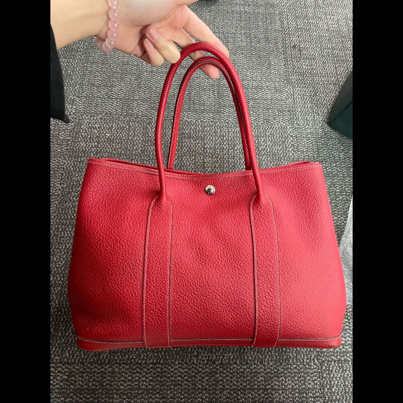 HERMES愛馬仕 Garden Party36 手提包 框刻-6