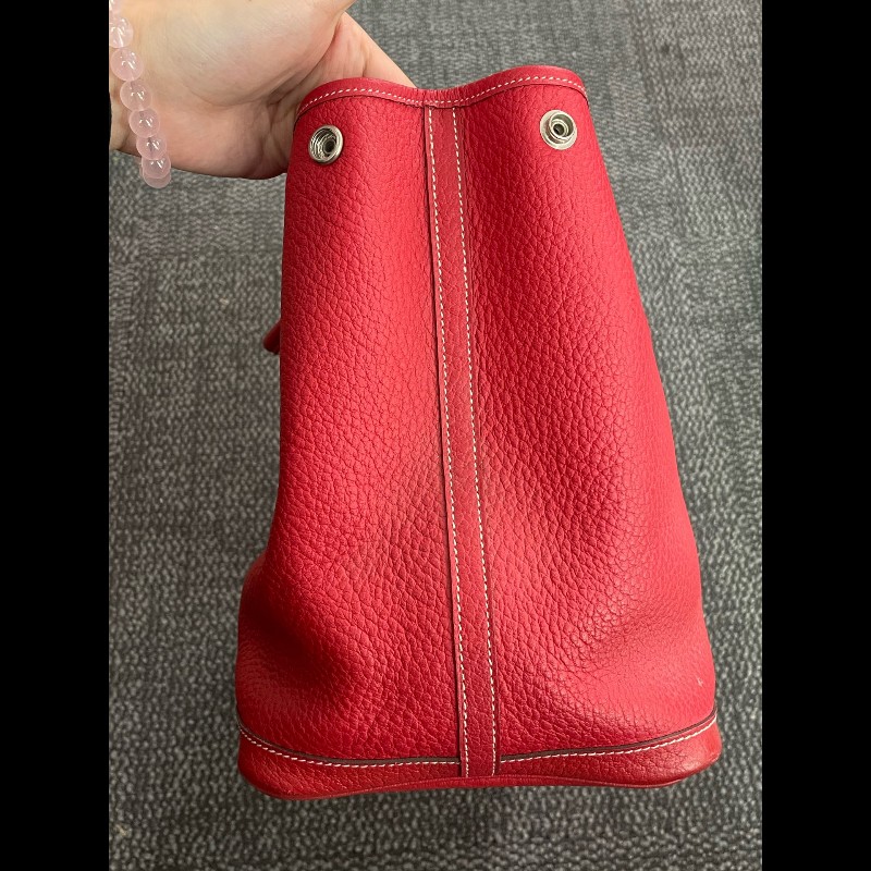 HERMES愛馬仕 Garden Party36 手提包 框刻-9