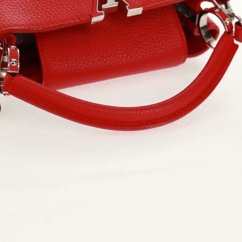 【日本直送】路易威登 Capisine PM 手提包 皮革 紅色 M42237 LV 正品 ka1173M-6