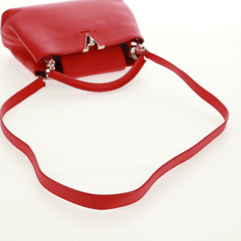 【日本直送】路易威登 Capisine PM 手提包 皮革 紅色 M42237 LV 正品 ka1173M-8