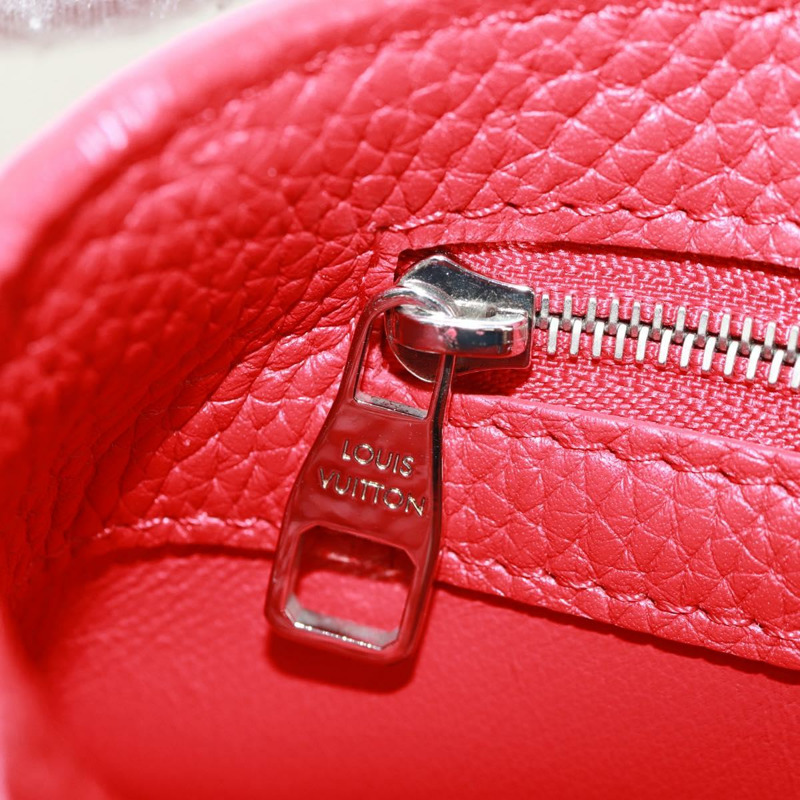 【日本直送】路易威登 Capisine PM 手提包 皮革 紅色 M42237 LV 正品 ka1173M-28