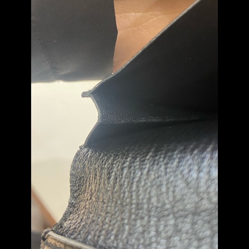 Hermes Bearn 長錢包 黑銀 框刻-12