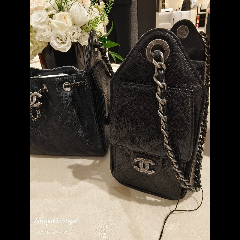 🖤 CHANEL 26C Mini 25Bag 荔枝銀鍊|現貨下單區🖤-3