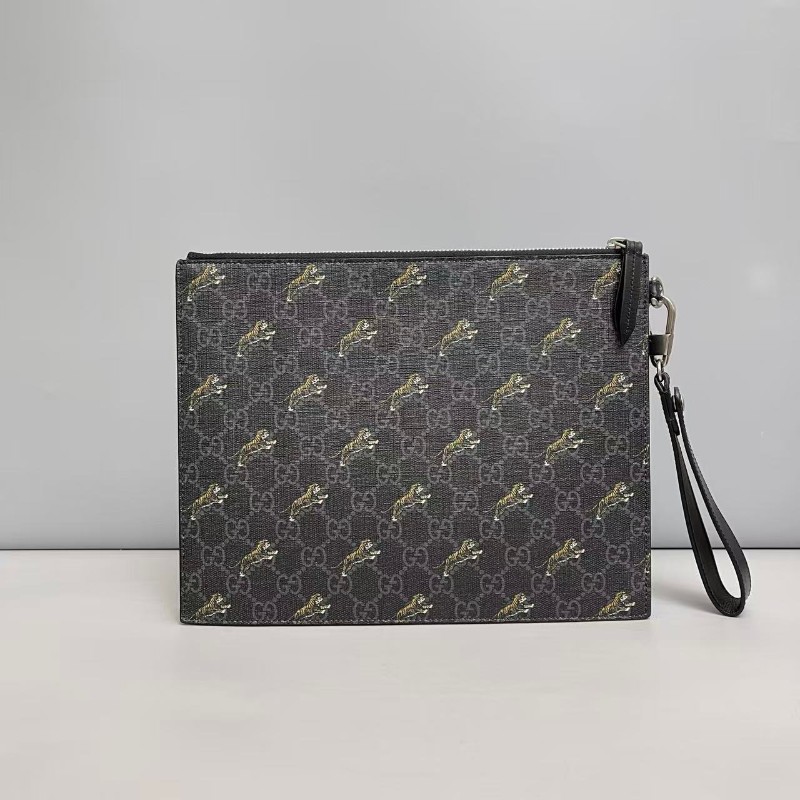 Gucci古馳 老虎印花男士手拿包手包-0