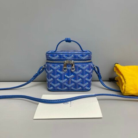 Goyard muse nano藍色印花盒子包