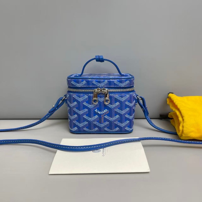 Goyard muse nano藍色印花盒子包-0