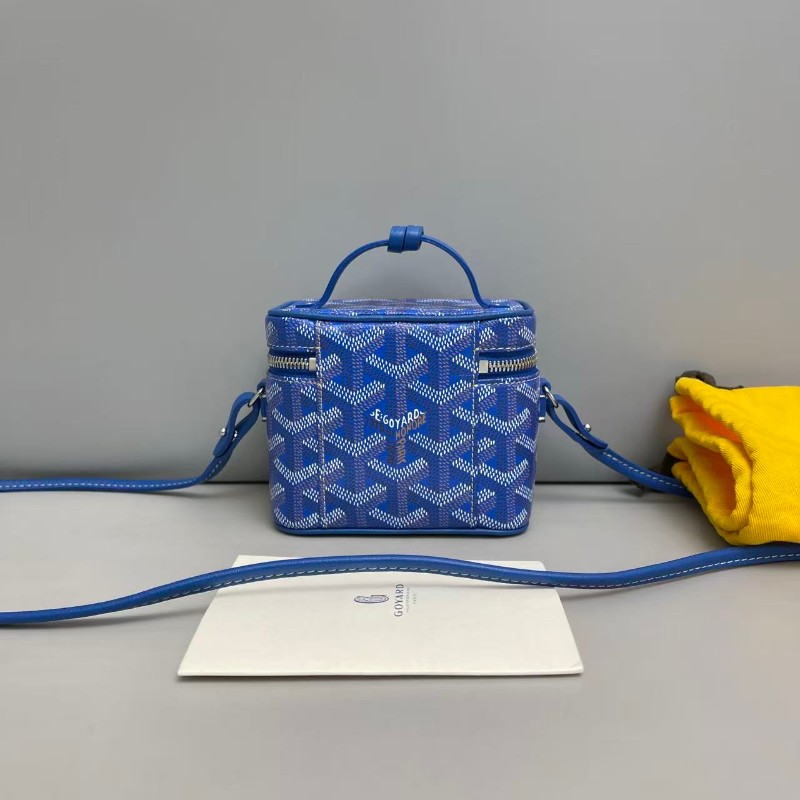Goyard muse nano藍色印花盒子包-1