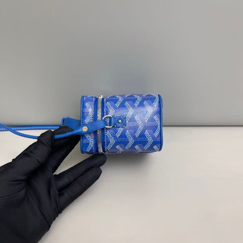 Goyard muse nano藍色印花盒子包-3