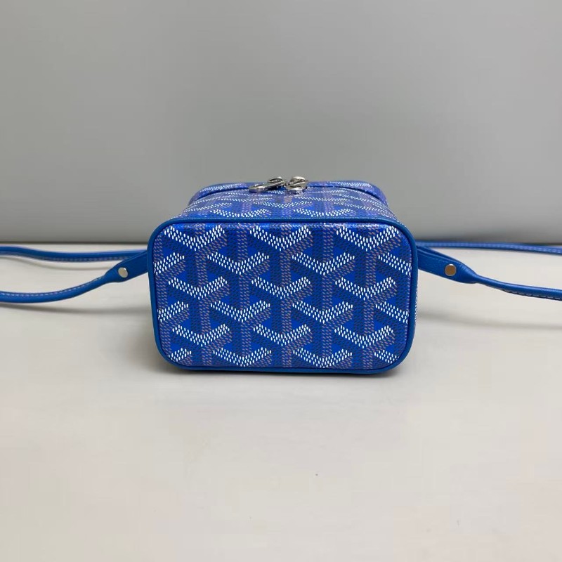 Goyard muse nano藍色印花盒子包-4