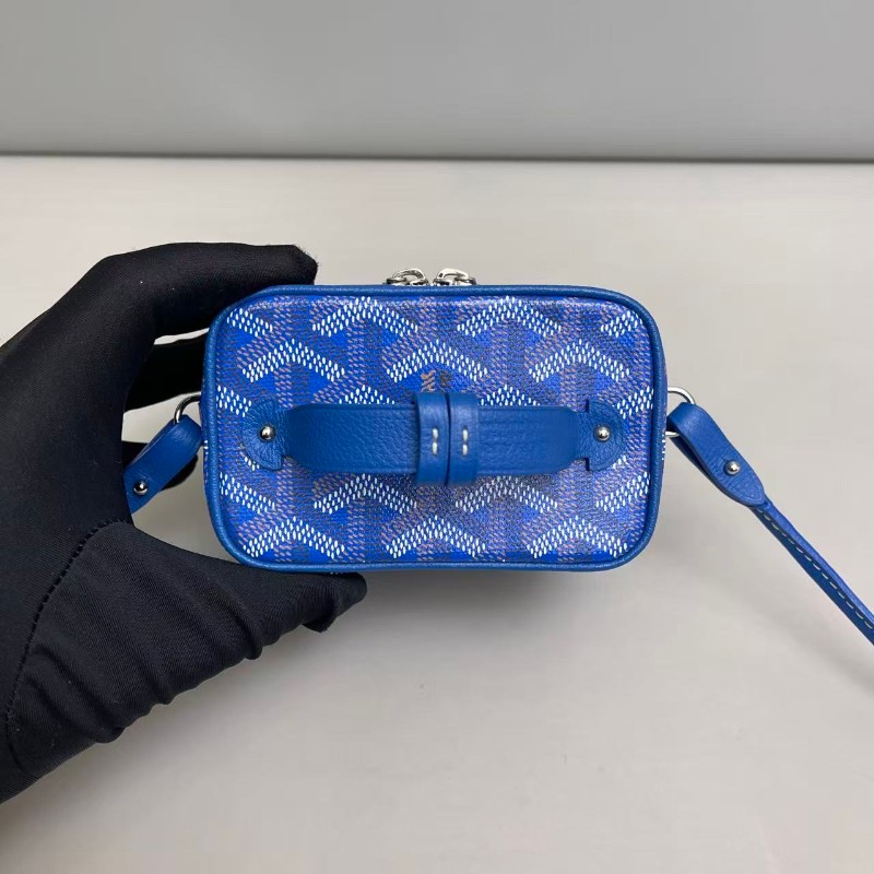 Goyard muse nano藍色印花盒子包-5