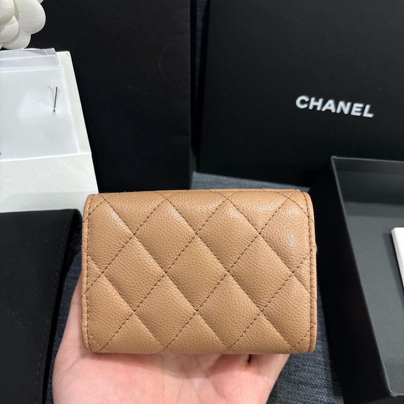 香奈兒三折短夾 可放卡 有零錢袋-1