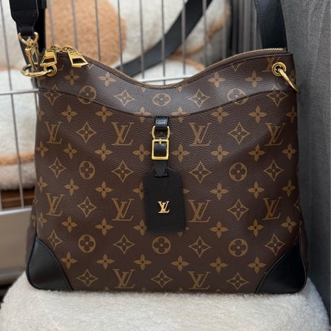 （2023台灣購證）LV Odeon MM 肩斜背包 ✨最新晶片款