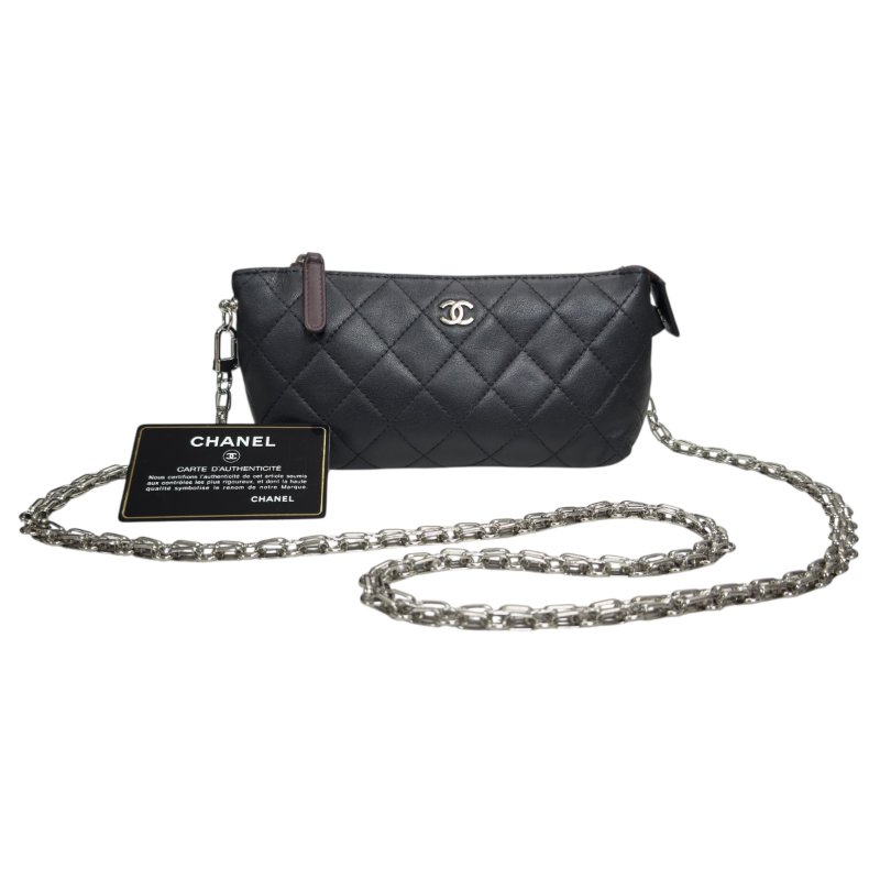 CHANEL *自加鏈>送無品牌扣+無品牌鏈帶* 斜揹袋-0