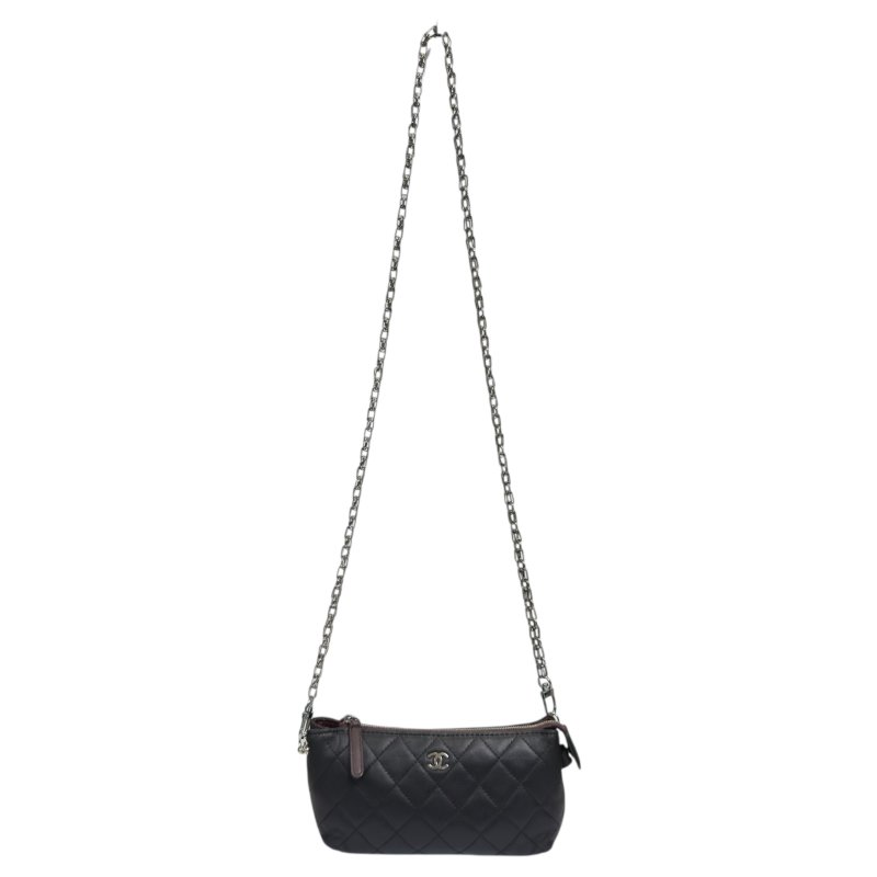 CHANEL *自加鏈>送無品牌扣+無品牌鏈帶* 斜揹袋-2