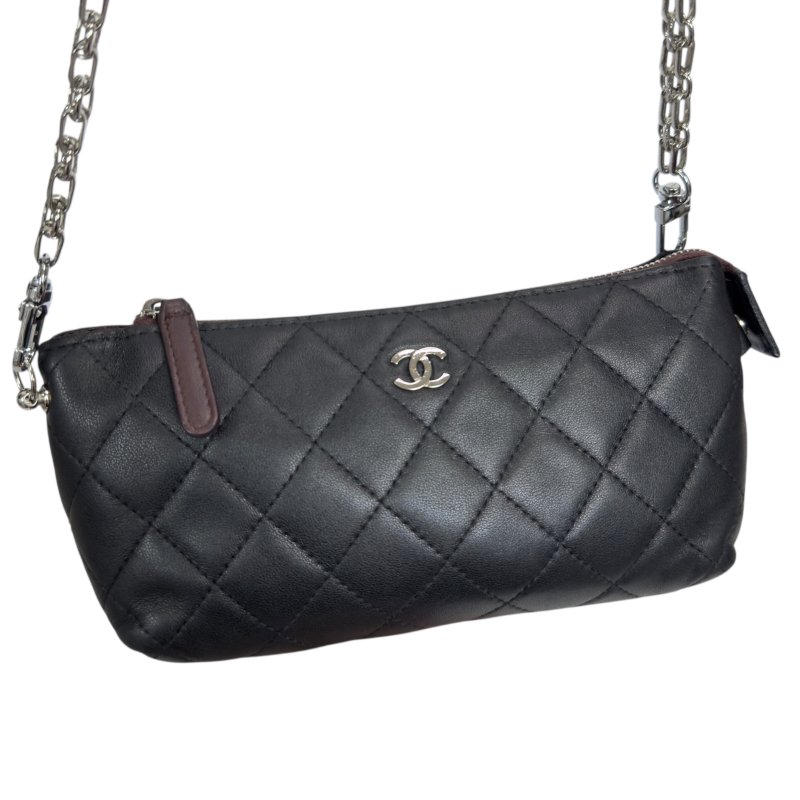 CHANEL *自加鏈>送無品牌扣+無品牌鏈帶* 斜揹袋-4