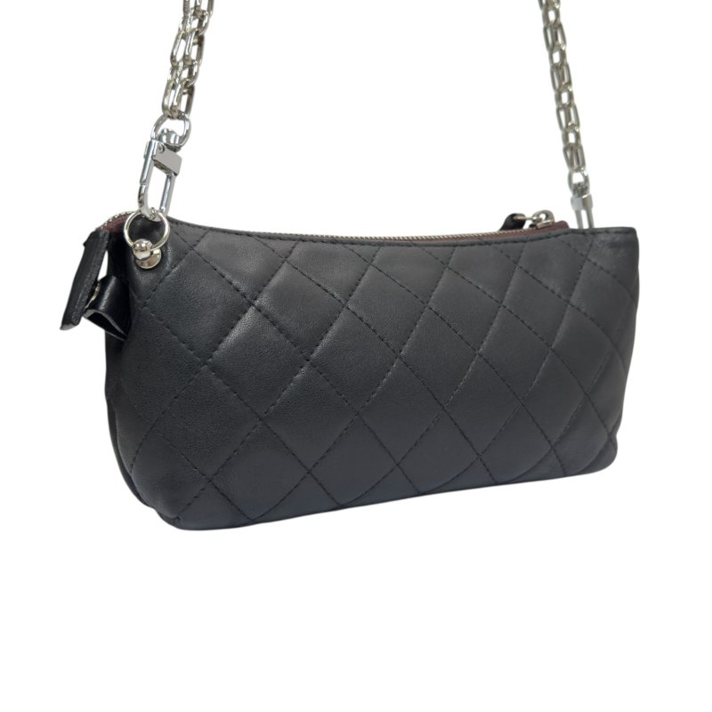 CHANEL *自加鏈>送無品牌扣+無品牌鏈帶* 斜揹袋-9