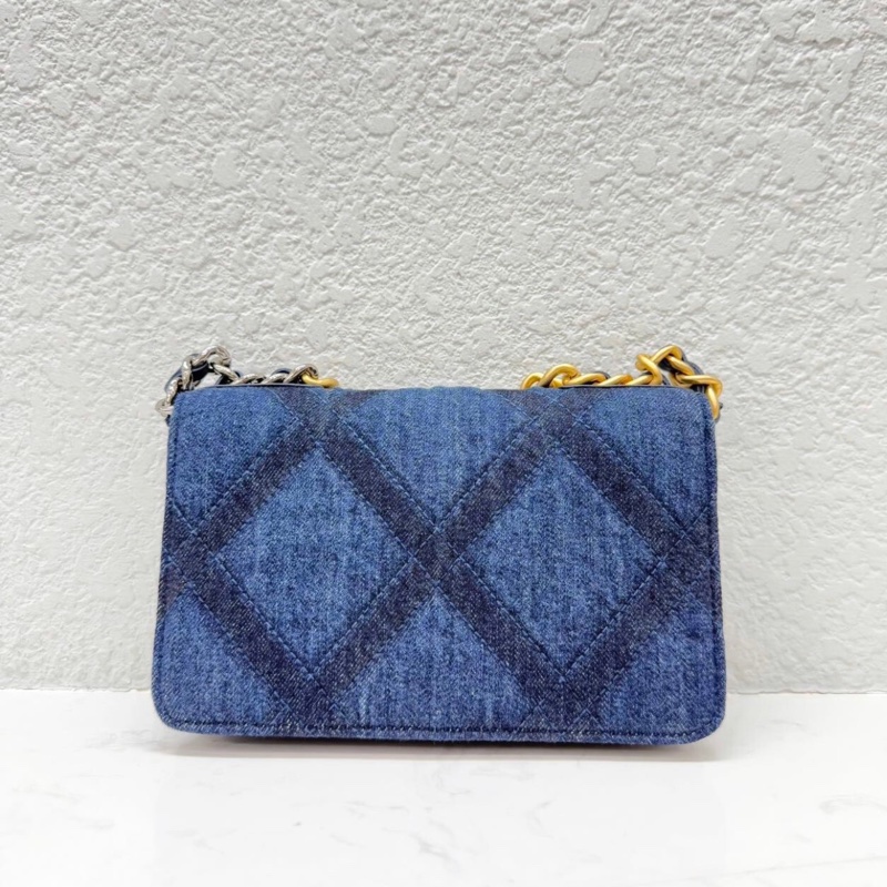 ✨全網最平! 100%全新 CHANEL 19 Bag WOC 牛仔布 芯片款-2
