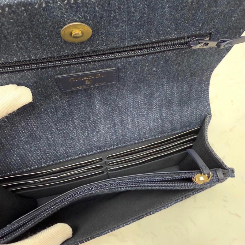 ✨全網最平! 100%全新 CHANEL 19 Bag WOC 牛仔布 芯片款-7
