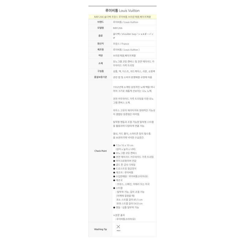 LOUIS VUITTON Nano Noe 單肩包 M81266-20