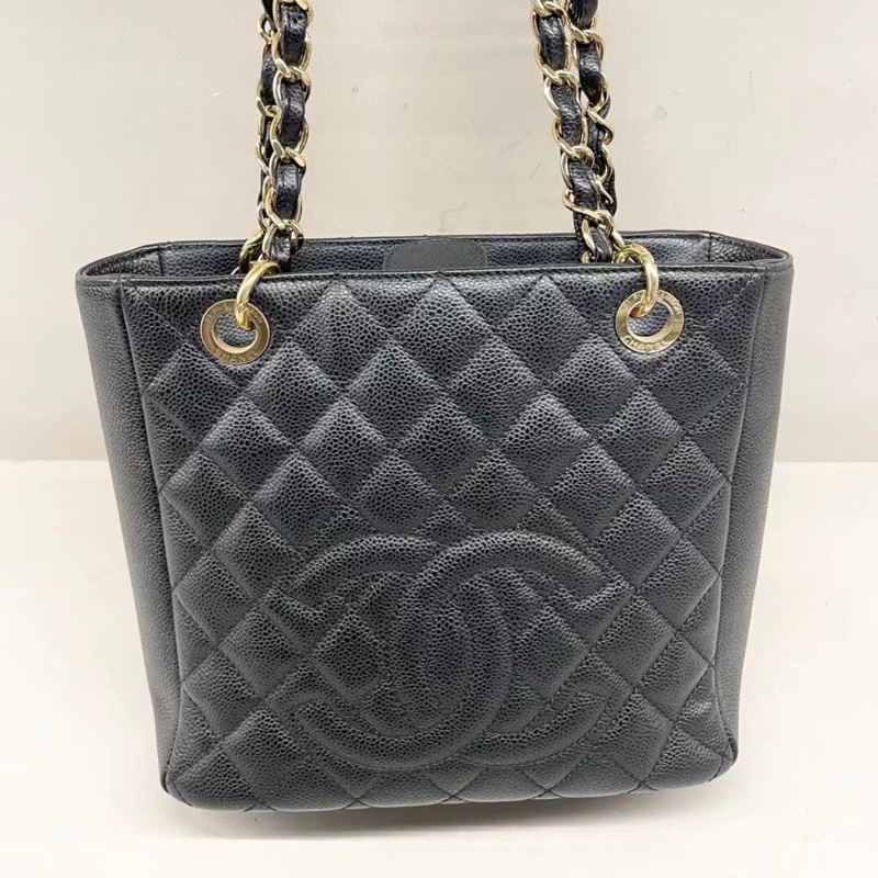 ✨全網最平 Chanel PST 黑金 荔枝皮 90%新-0