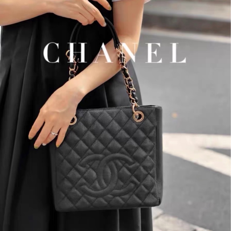 ✨全網最平 Chanel PST 黑金 荔枝皮 90%新-7