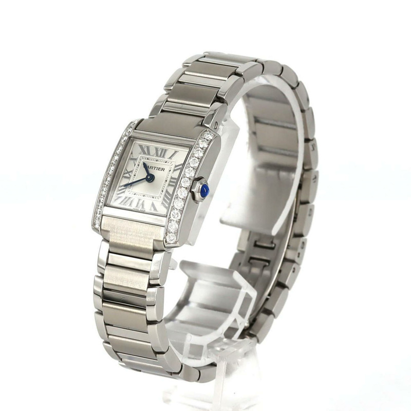 卡地亞 Tank Française SM D W4TA0020 不鏽鋼石英錶-1