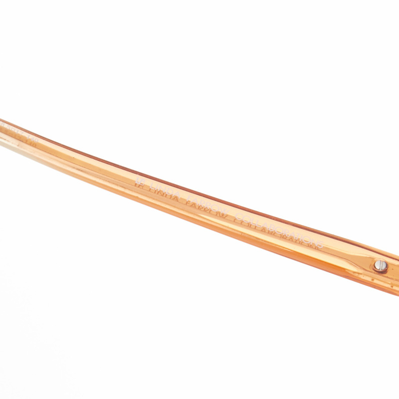 THE ROW Linda Farrow brown ombre acetate pink lens oversized sunglasses-6