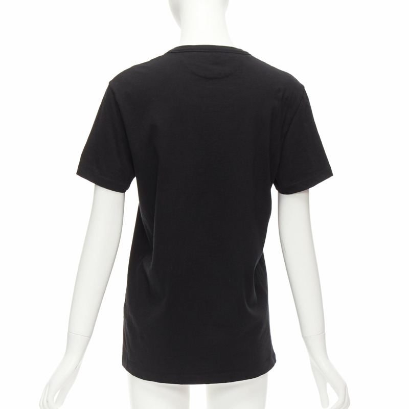 TOM FORD black TF logo embroidered pocketed round neck tshirt IT46 XL-4