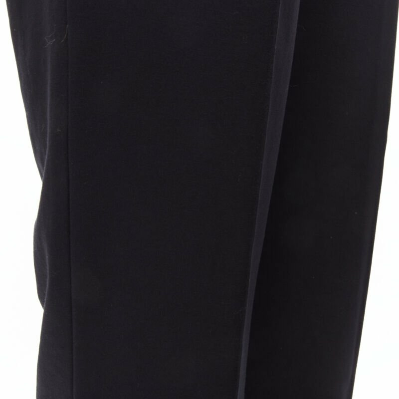 THE ROW black modal cotton dual gold zipper minimal legging pants XSXS-7