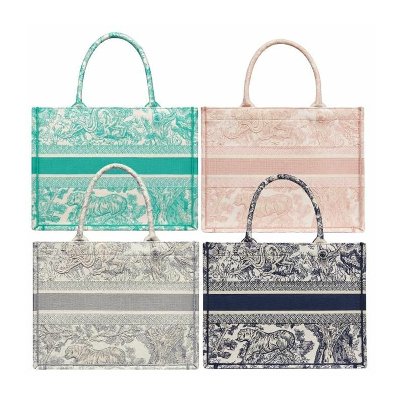 DIOR 中號 Book Tote 刺繡 Toile de Jouy-3