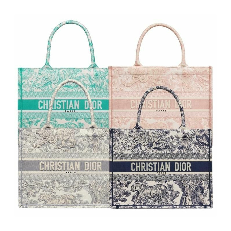 DIOR 中號 Book Tote 刺繡 Toile de Jouy-10