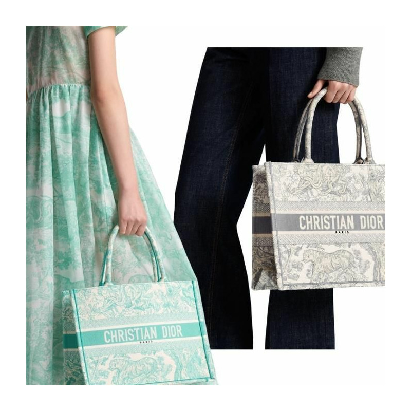 DIOR 中號 Book Tote 刺繡 Toile de Jouy-15