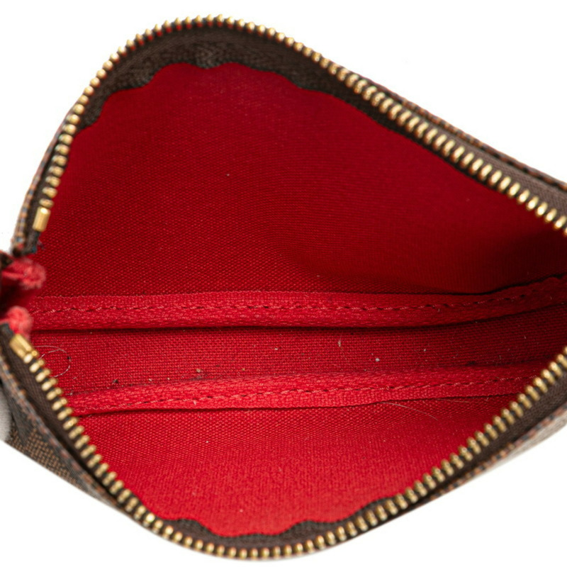 路易威登 Damier Mini Pochette 配件包 N58009 棕色皮革 女士 LOUIS VUITTON-6