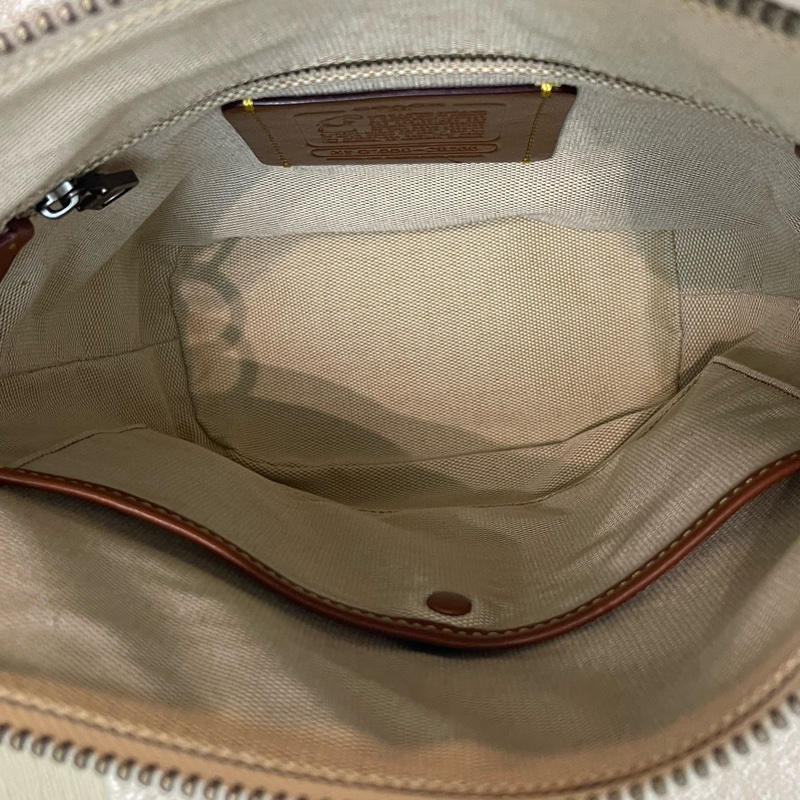COACH Duffle ivory leather bucket bag-13