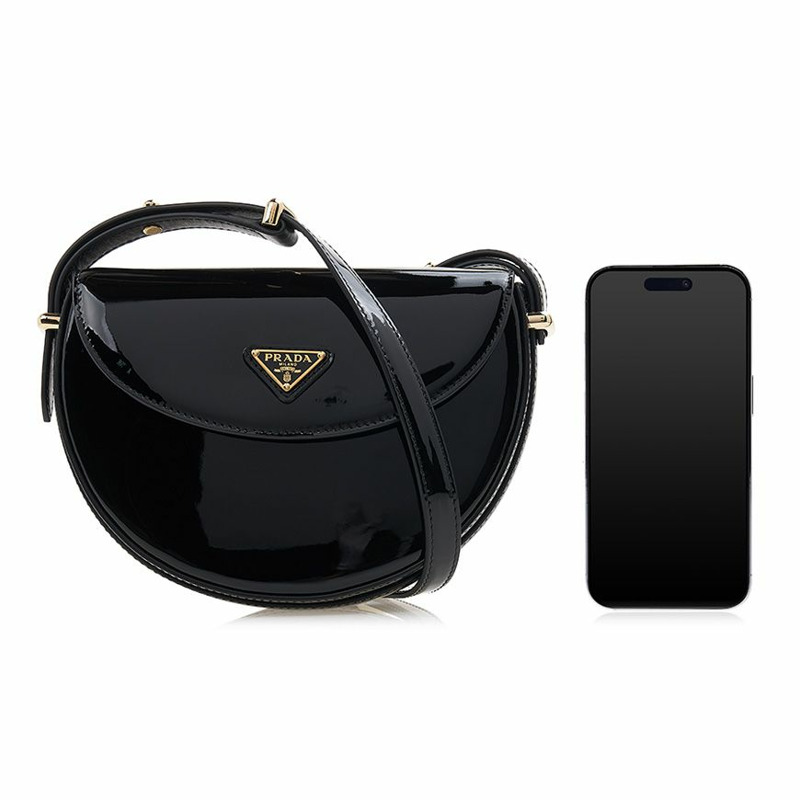 PRADA 漆皮肩包-9