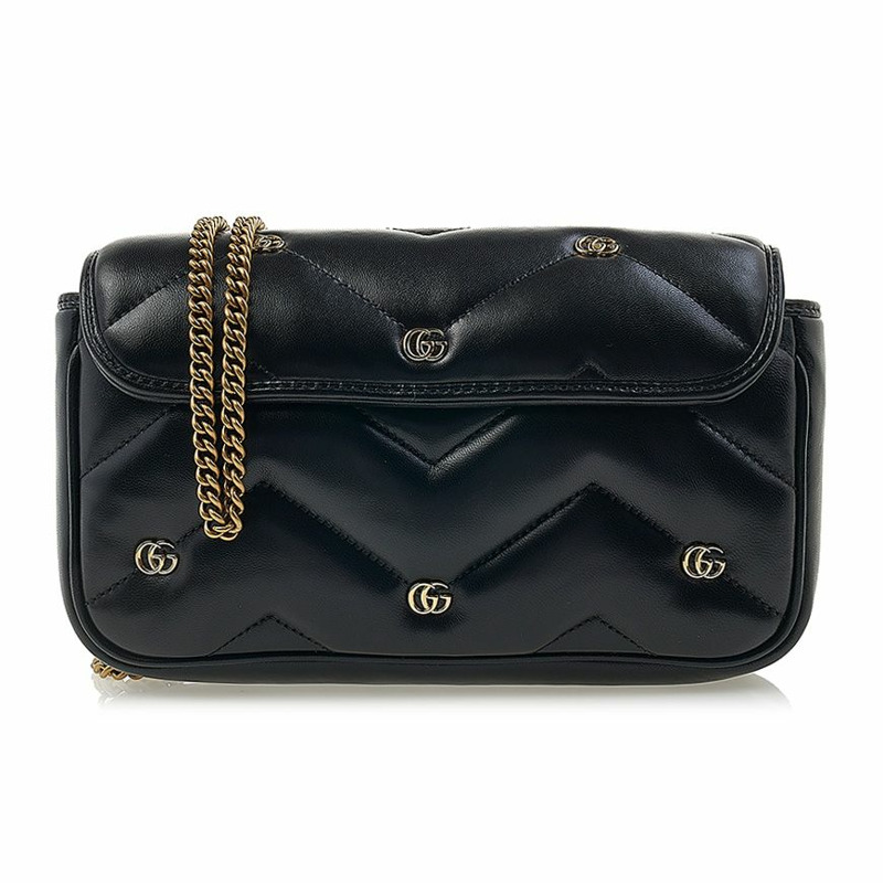 GUCCI GG Marmont 鏈條單肩包-2
