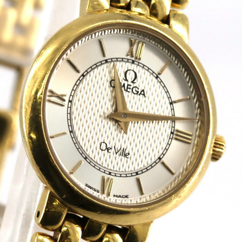 歐米茄碟飛 YG 石英腕錶-4