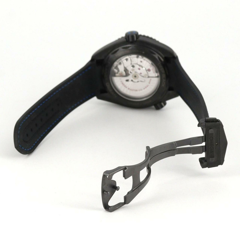 歐米茄海馬系列海洋宇宙深黑GMT腕錶 215.92.46.22.01.002 陶瓷自動腕錶-6