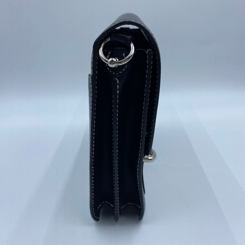 Hermes愛馬仕 Roulis豬鼻子23 黑銀 D刻-5