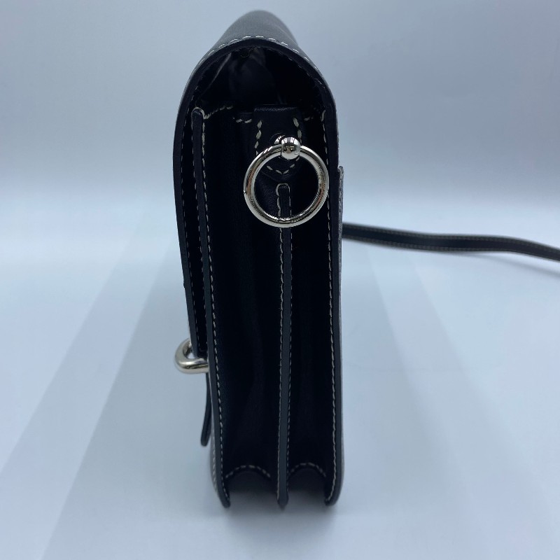 Hermes愛馬仕 Roulis豬鼻子23 黑銀 D刻-6