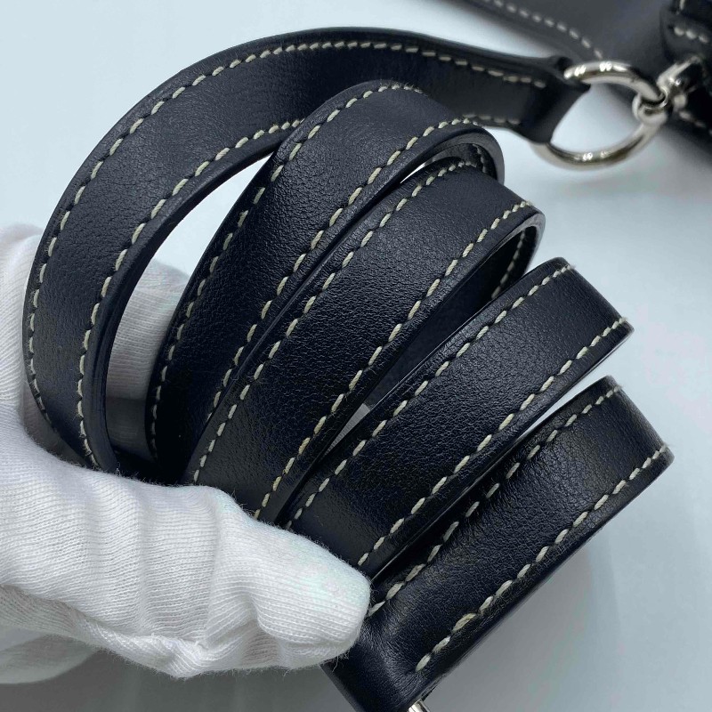 Hermes愛馬仕 Roulis豬鼻子23 黑銀 D刻-9