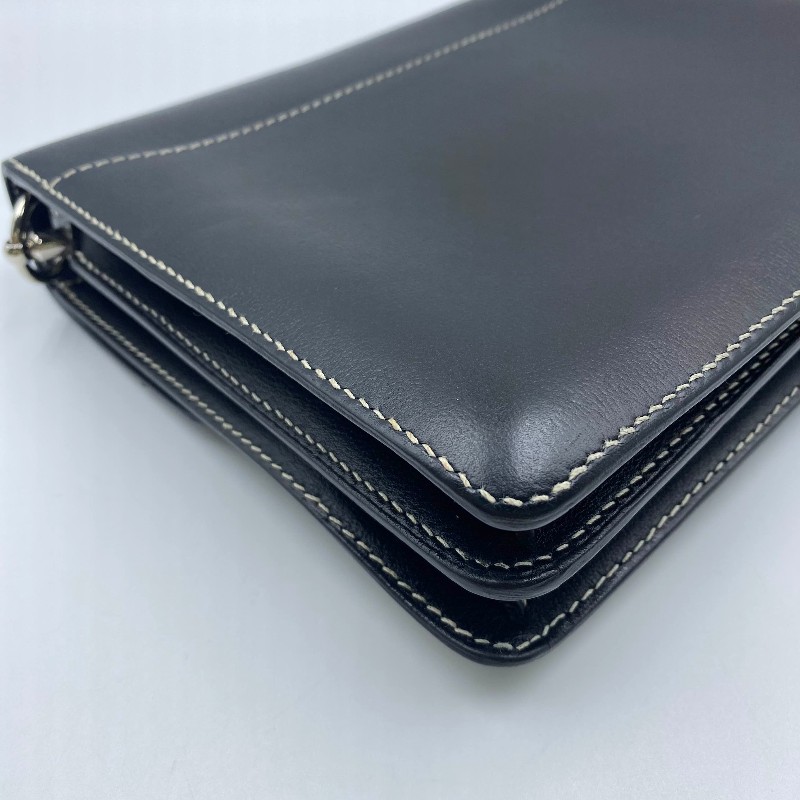 Hermes愛馬仕 Roulis豬鼻子23 黑銀 D刻-13