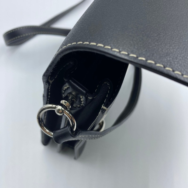 Hermes愛馬仕 Roulis豬鼻子23 黑銀 D刻-18