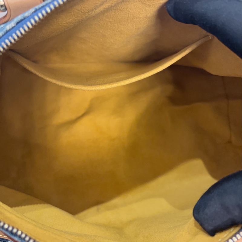 LV牛仔丹寧波士頓包-9