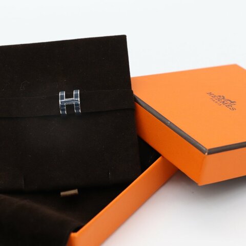 Hermès 愛馬仕 Mini Pop H 漆面金屬 耳環