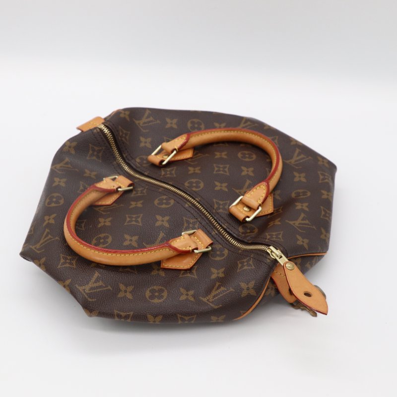 Louis Vuitton 路易威登 Speedy 老花 棕色 帆布 手提包-0