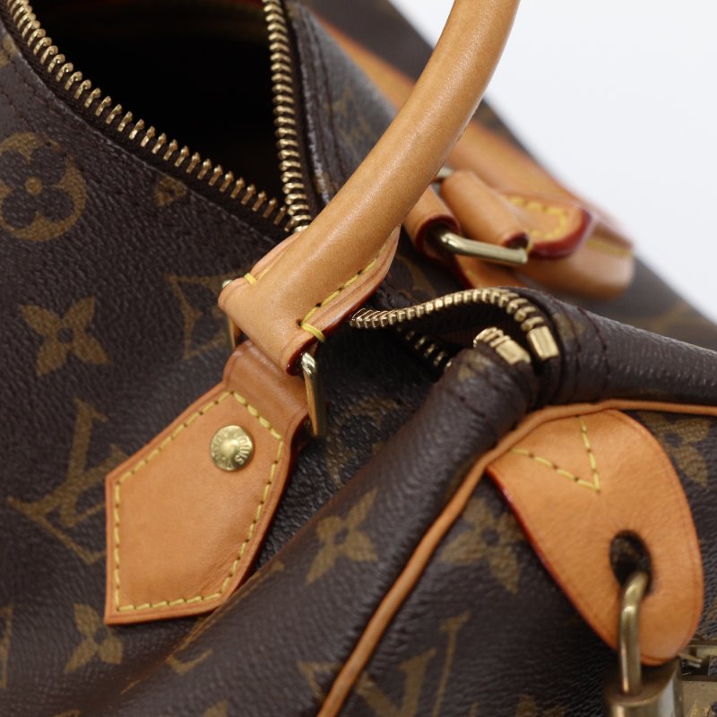 Louis Vuitton 路易威登 Speedy 老花 棕色 帆布 手提包-6